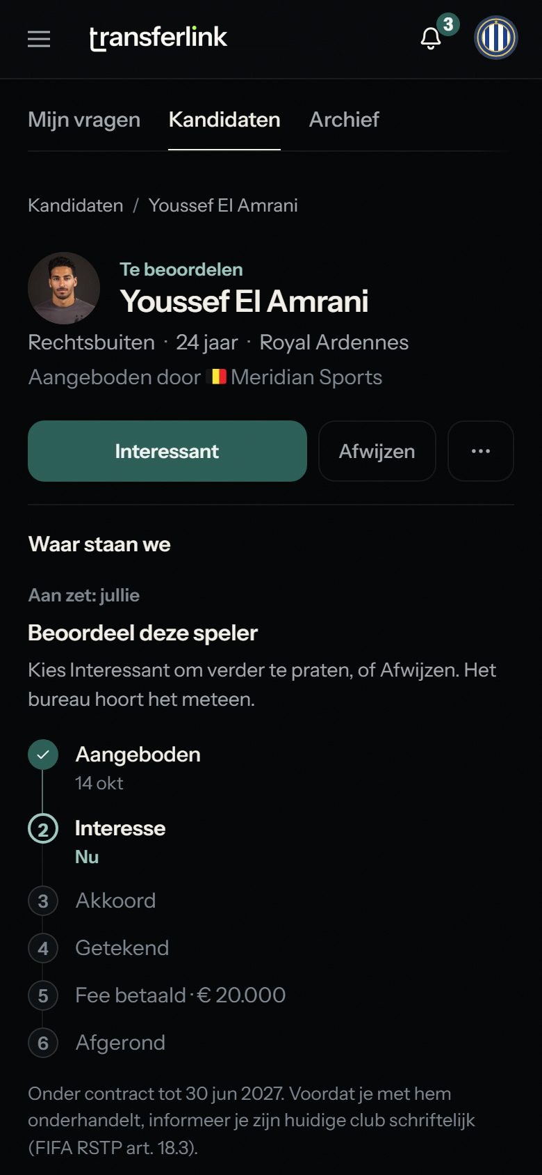 Een kandidaat beoordelen op de telefoon